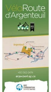 Carte de la VéloRoute d'Argenteuil