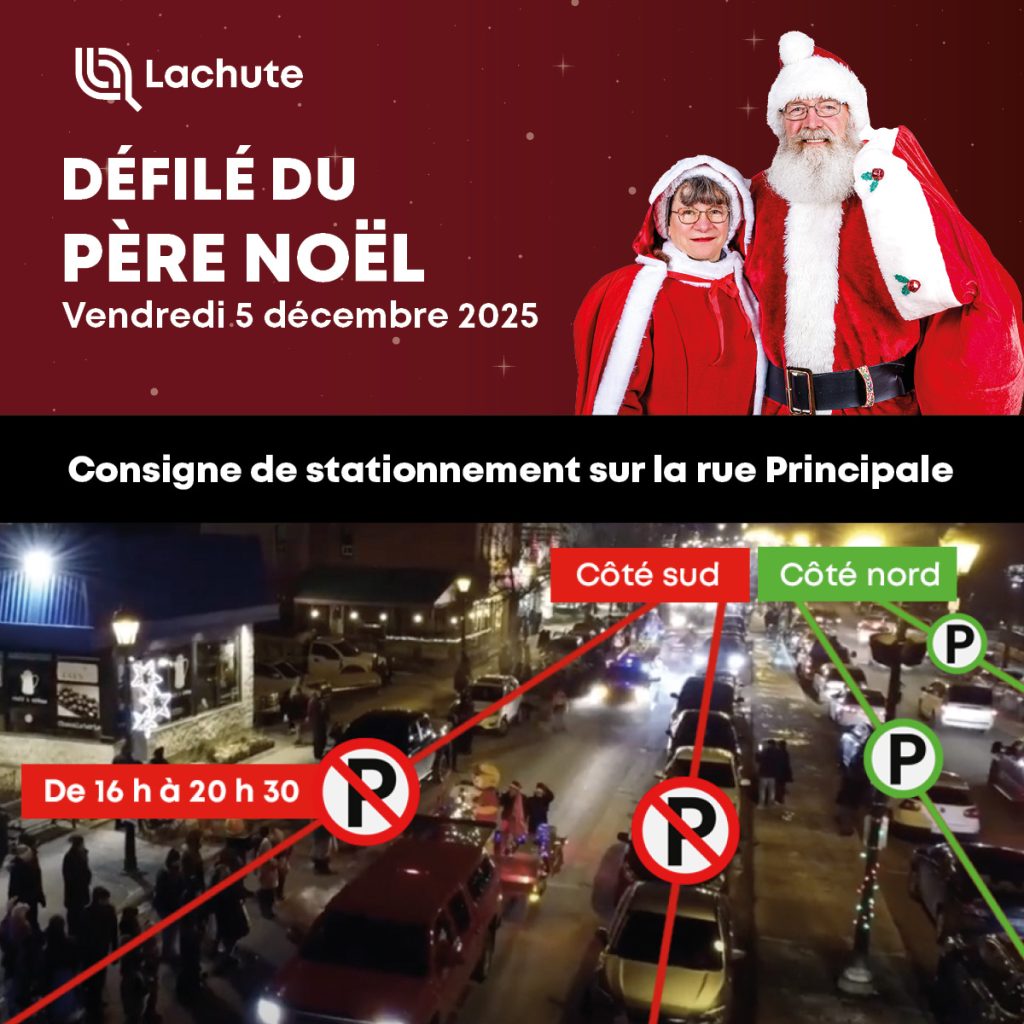 Consignes de stationnement - Défilé du père Noël 2025